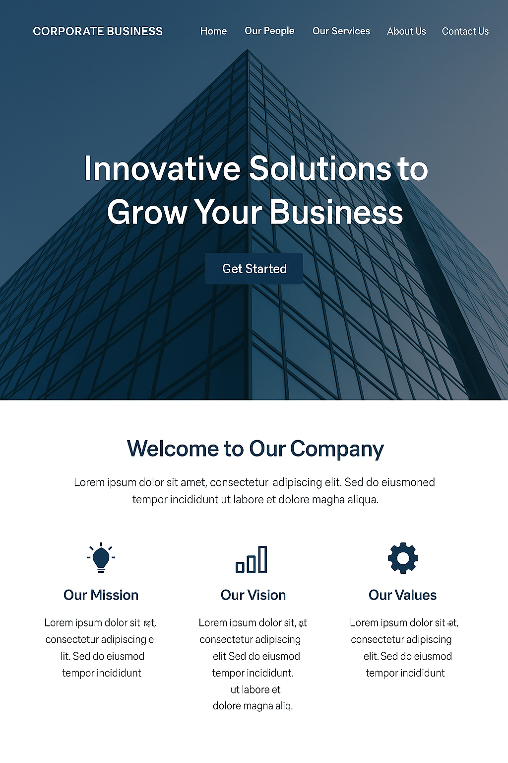Corporate Business Website